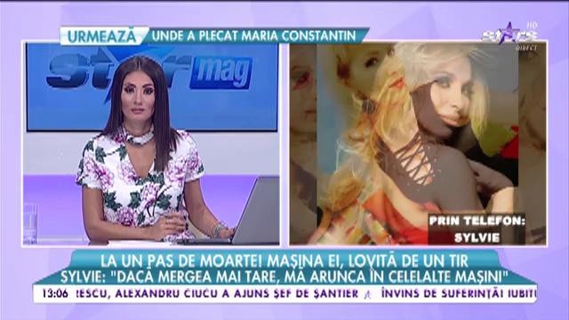 Silvia Stanciu, la un pas de moarte! Mașina vedetei a fost lovită de un TIR