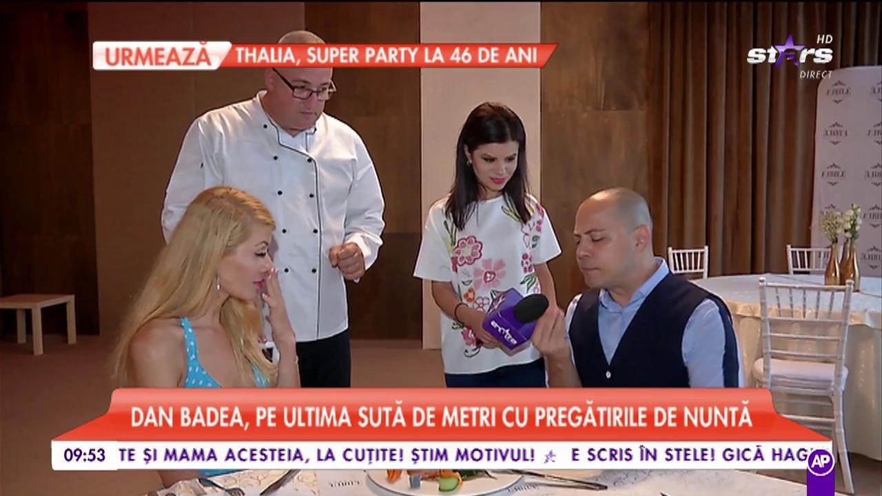 Dan Badea, pe ultima sută de metri cu pregătirile pentru nuntă: "Sper să avem timp să m&acirc;ncăm"