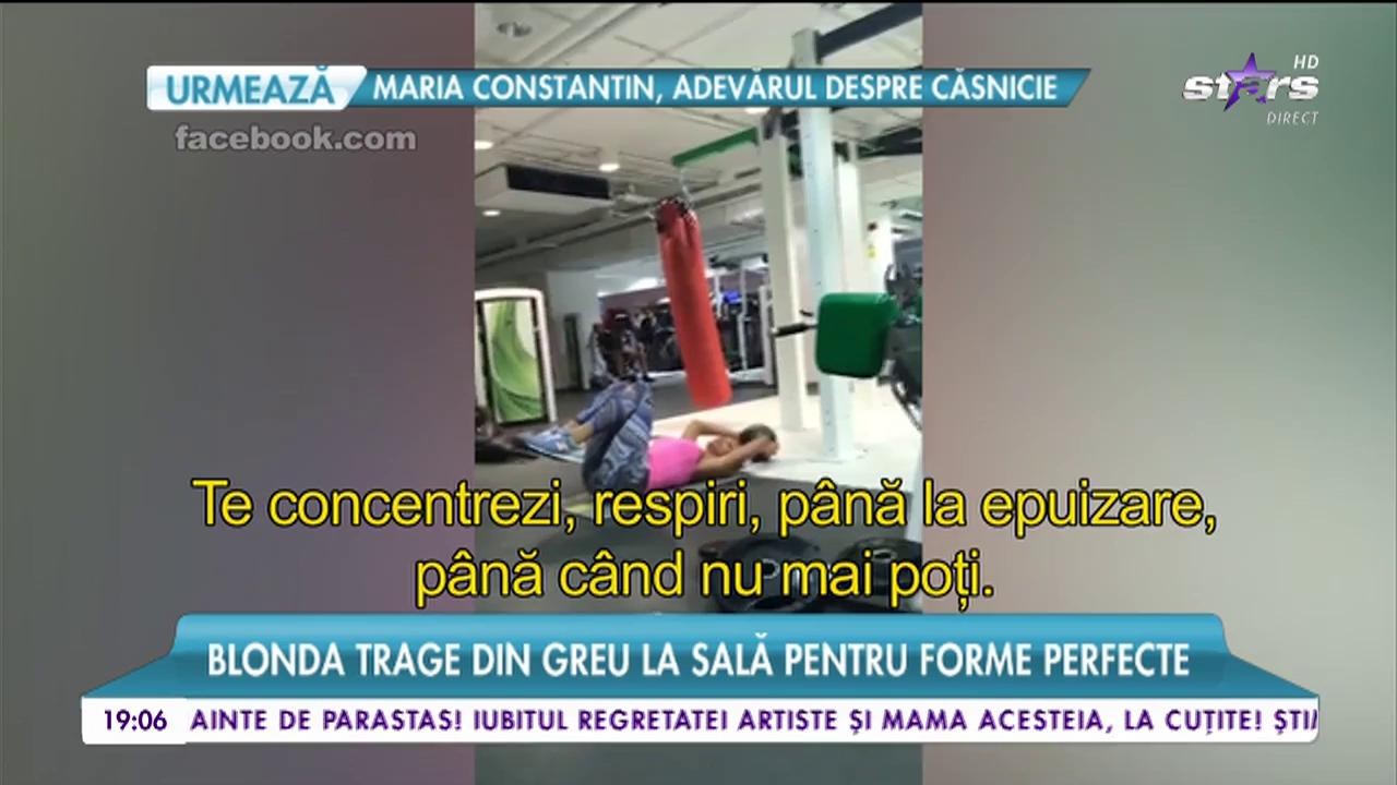 Bianca Drăguşanu, eforturi pentru un corp perfect