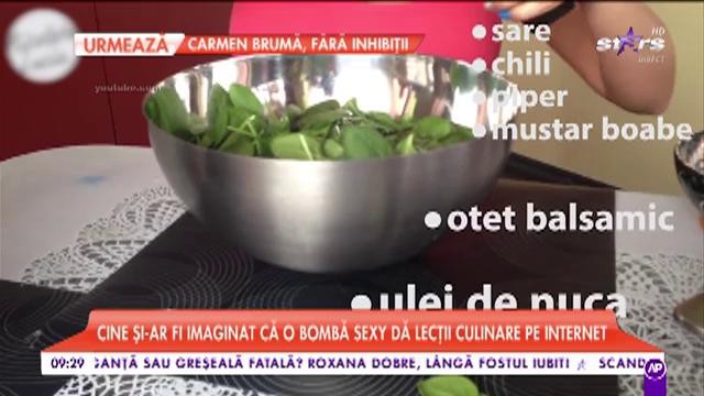 Nicoleta Luciu dă lecţii culinare pe Internet!