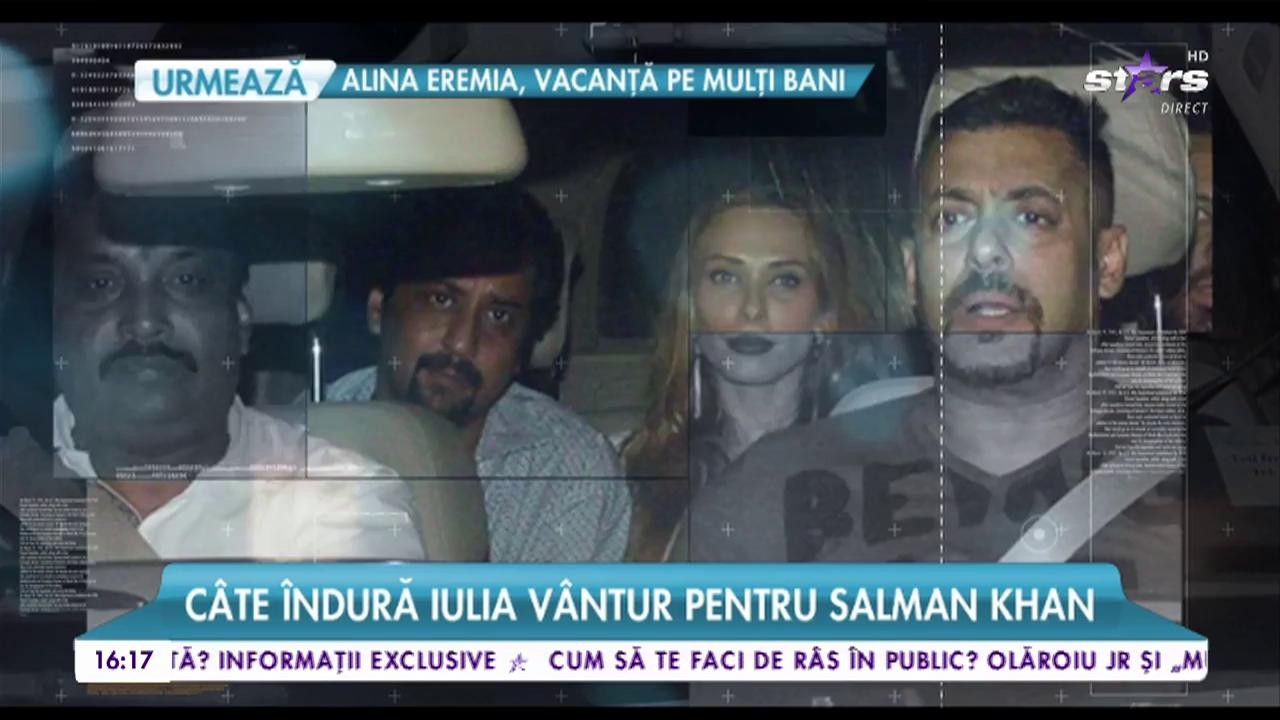 C&acirc;t &icirc;ndură Iulia V&acirc;ntur pentru Salman Khan