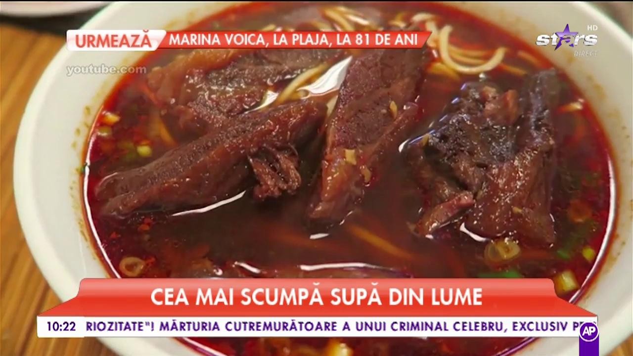 Cea mai cumpă supă din lume se vinde la un restaurant din China