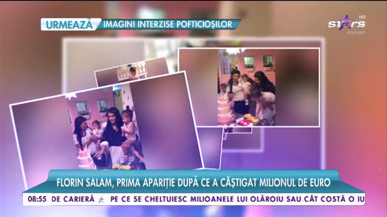Prima apariţie a ui Florin Salam după ce a c&acirc;ştigat o avere la cazino! Cum s-a distrat la petrecerea fiicei sale