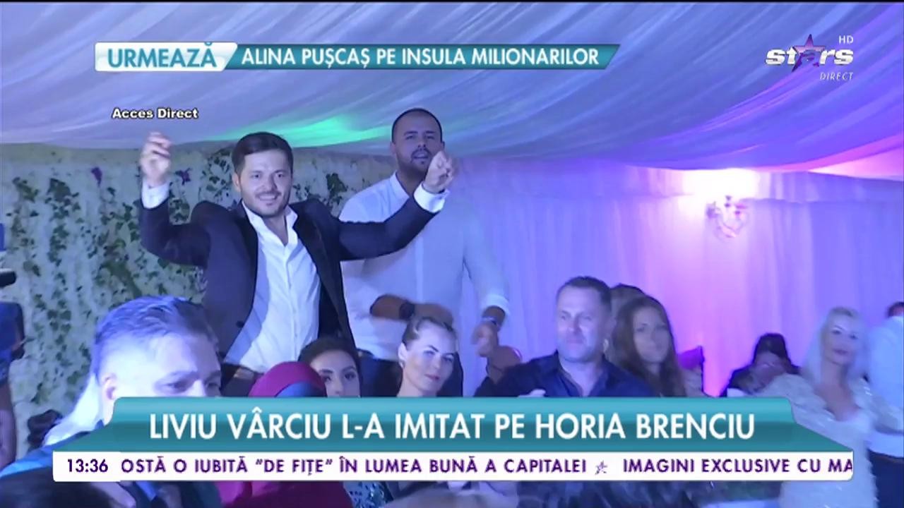 Liviu V&acirc;rciu a făcut show la botezul fiului lui Andrei Ştefănescu. S-a urcat pe scaune, a dansat şi a petrecut &icirc;ntreaga seară