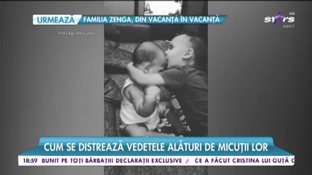 Cum se distrează vedetele alături de micuţii lor
