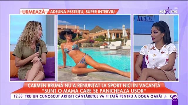 Carmen Brumă nu a renunțat la sport nici &icirc;n vacanță