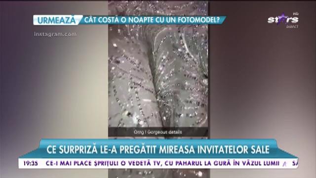 Nuntă de poveste. Ce surpriză le-a pregătit mireasa invitatelor sale