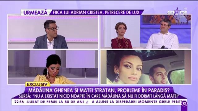 Mădălina Ghenea şi Matei Stratan şi-au spus "adio"? Sursă: &rdquo;Mădălina locuiește acum la mama ei&rdquo;