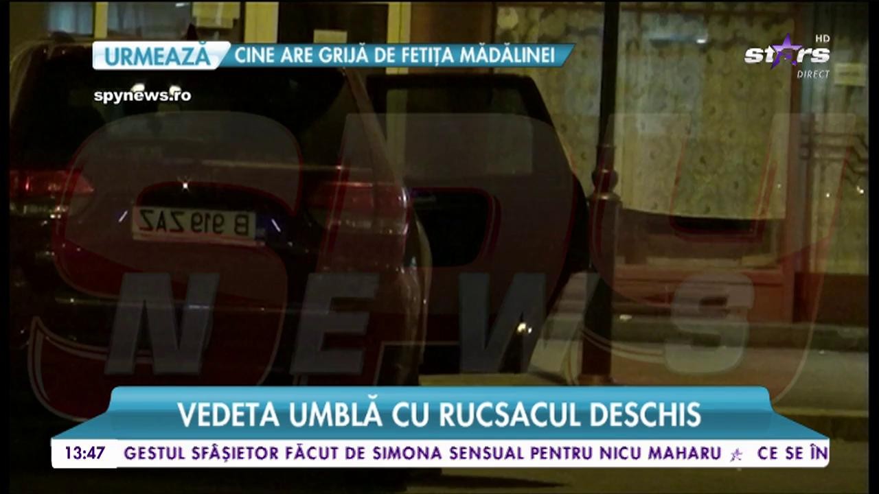 Ozana Barabancea, neatentă cu bunurile sale. Vedeta umblă cu rucsacul deschis