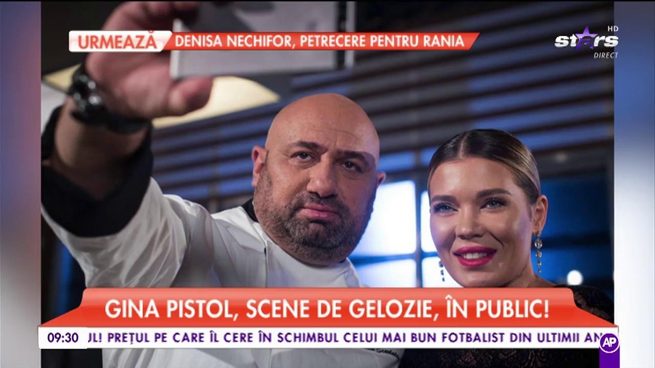 Gina Pistol a avut o scenă de gelozie, &icirc;n public! O concurentă l-a pupat pe Scărlătescu