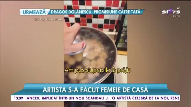 Alexandra Stan s-a făcut femeie de casă