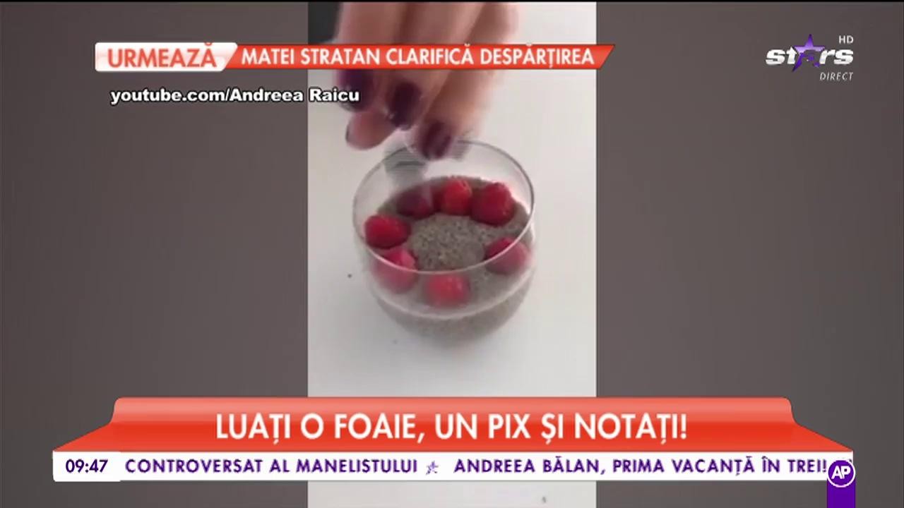 Andreea Raicu, mic dejun &icirc;n trei minute