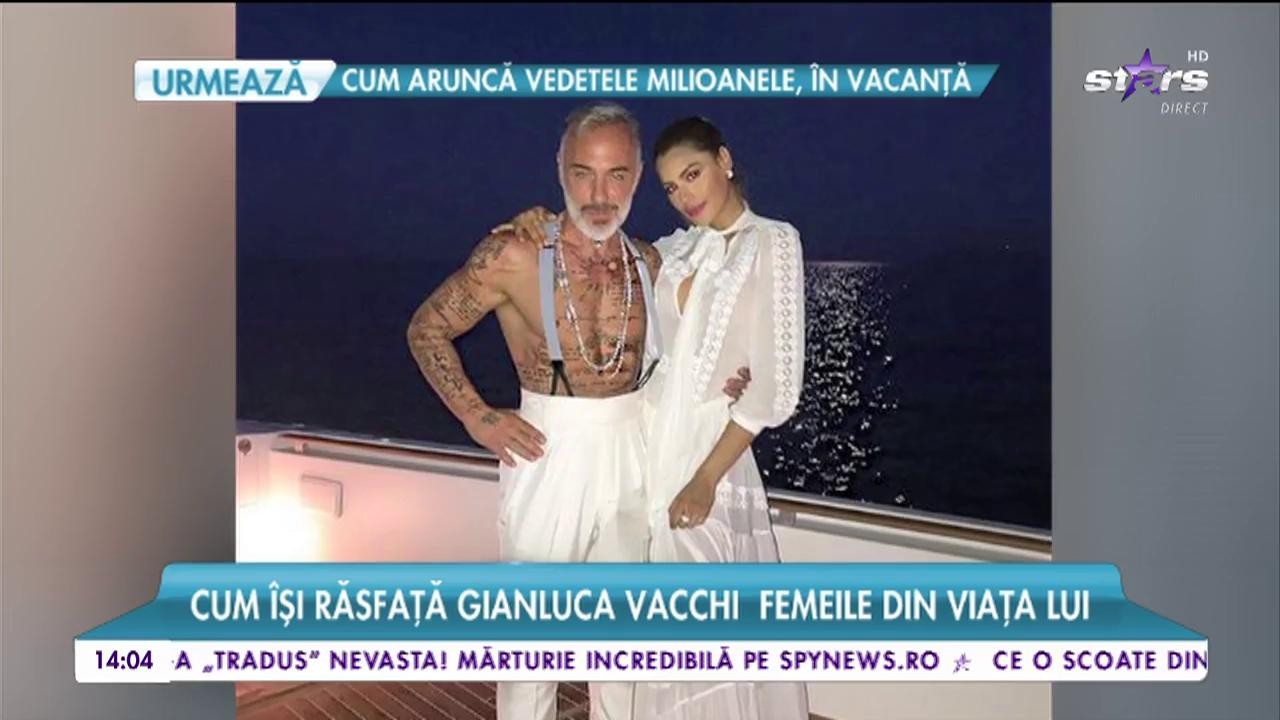 Cum &icirc;și răsfață Gianluca Vacchi noua lui iubită