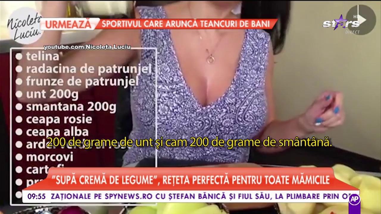 A lăsat ţinutele sexy pentru şorţul din bucătărie! Nicoleta Luciu te &icirc;nvaţă să prepari o reţetă sănătoasă, dar şi delicioasă