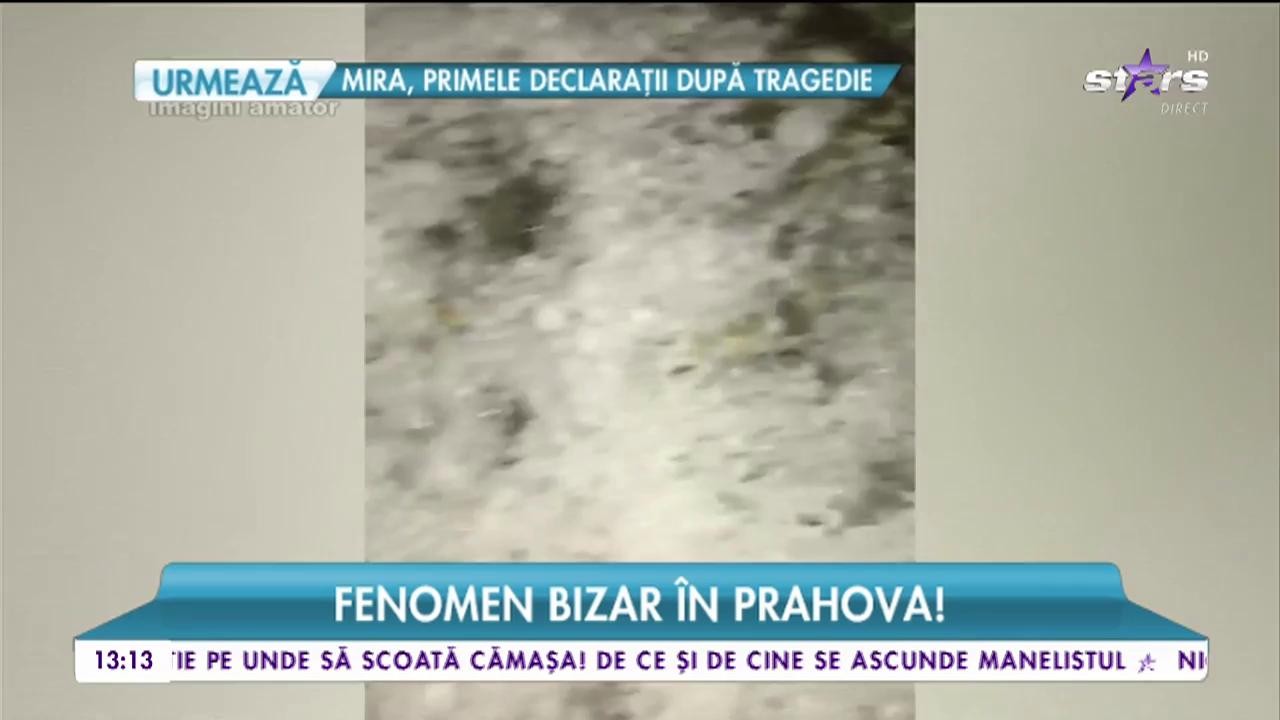 Ploaie cu gheață c&acirc;t mingea de tenis, &icirc;n Prahova