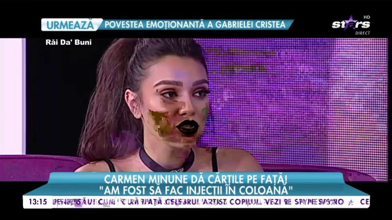 Carmen Minune dă carțile pe față! &bdquo; Am fost să fac injecții &icirc;n coloană&rdquo;