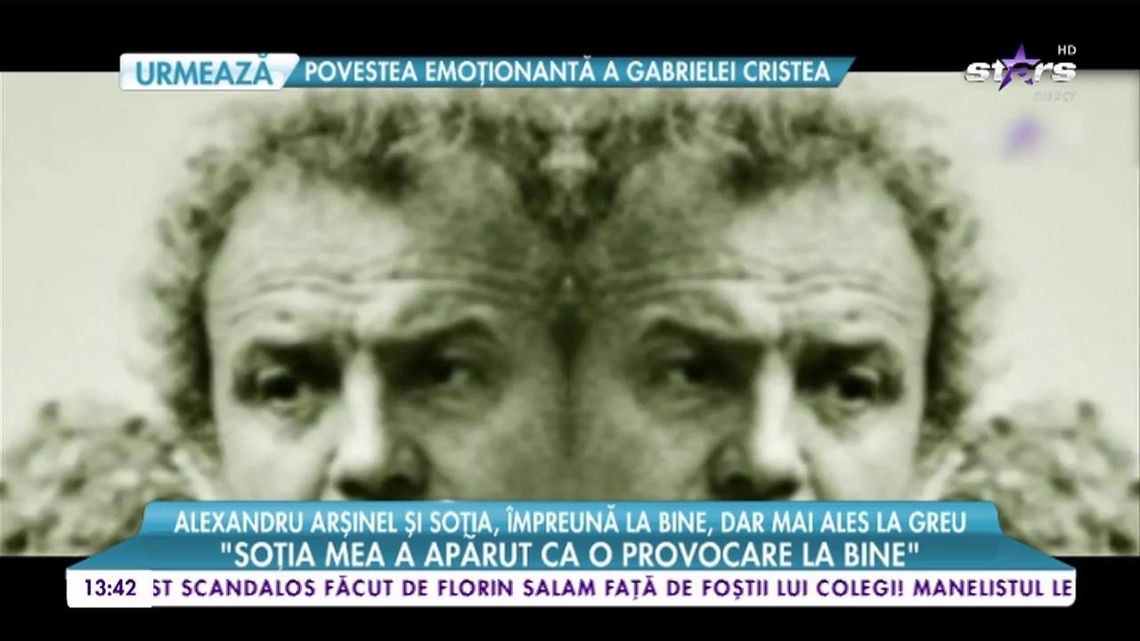 Alexandru Arşinel și soția, &icirc;mpreună la bine, dar mai ales la greu. &bdquo;Am pornit de la nimic și am reușit să avem o familie&rdquo;