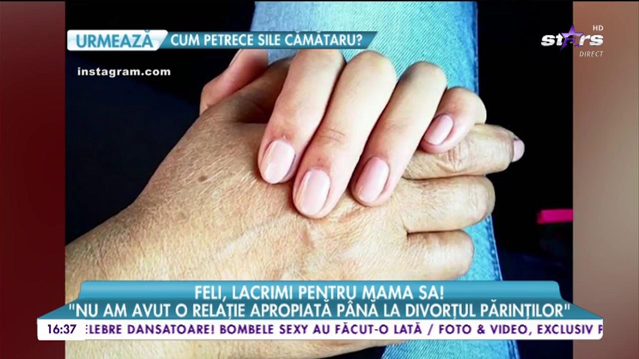 Feli, lacrimi pentru mama sa!