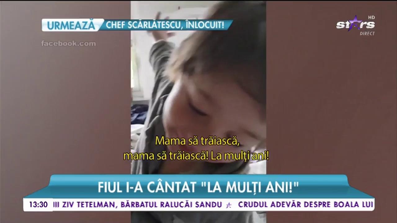 Dana Rogoz, super mesaj chiar de ziua ei. Fiul i-a c&acirc;ntat &bdquo;La mulți ani!&rdquo;