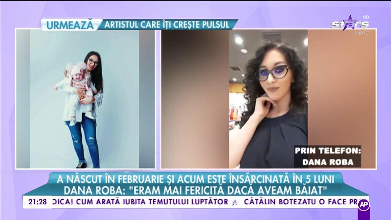 Dana Roba, numele celei de-a doua fetiţe! &Icirc;nsărcinată &icirc;n cinci luni, vedeta munceşte mult: "Fiicele mele au un tată model"