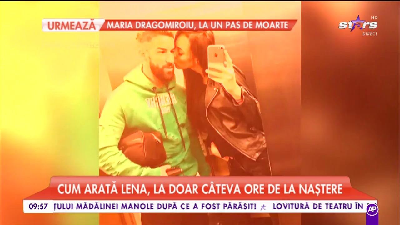 Prima imagine cu amanta lui Gabi Enache, după ce a născut un băiețel! Fotbalistul nu şi-a văzut &icirc;ncă bebeluşul
