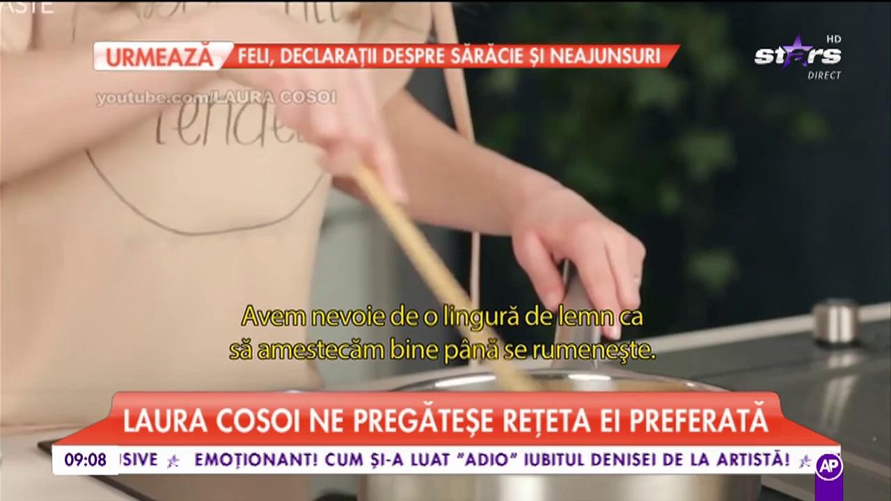 Laura Cosoi ne pregătește rețeta ei preferată: &bdquo;Tocăniță cu năut&rdquo;