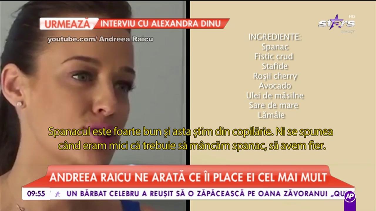 Andreea Raicu a intrat &icirc;n bucătărie şi s-a pus pe treabă! Ne găteşte una dintre reţetele sale preferate