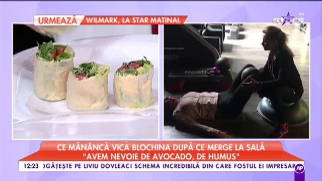 Ce măn&acirc;ncă Vica Blochina după ce merge la sala: "O să facem o shaorma sănătoasă"