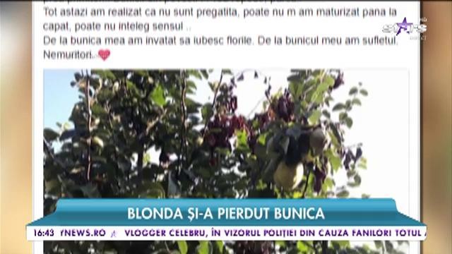 Denisa Nechifor, &icirc;n doliu! Bunica ei s-a stins!