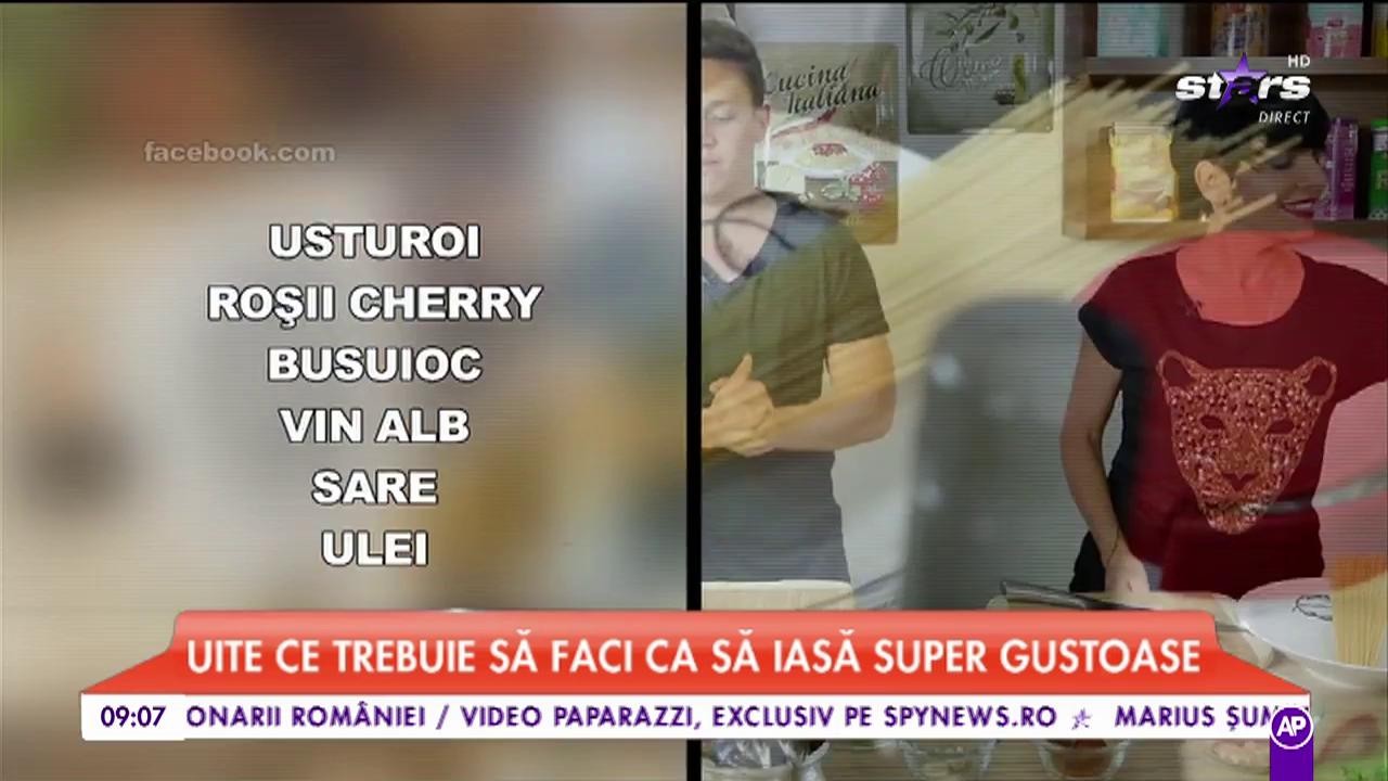 Chef Patrizia pregătește spaghete cu fructe de mare