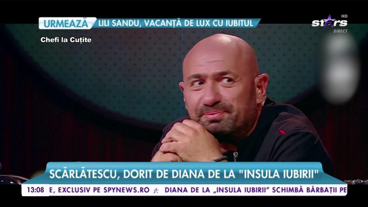 Scărlătescu, dorit de Diana de la &bdquo;Insula iubirii&rdquo;. Bruneta a pus ochii pe renumitul chef