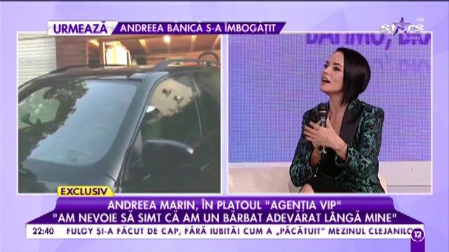 Andreea Marin a confirmat relaţia cu noul iubit: "Da, sunt liniştită şi fericită. Noi am mai ieşit &icirc;mpreună şi &icirc;nainte"