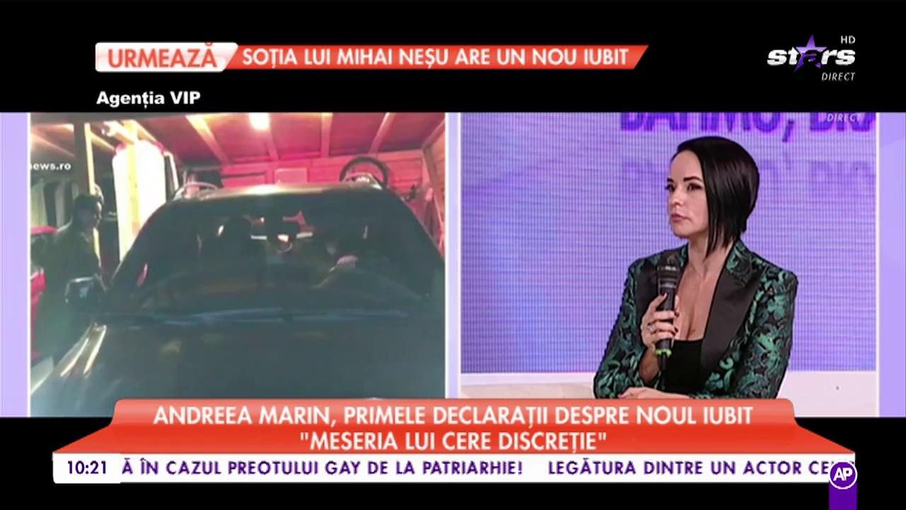 Andreea Marin, primele declarații despre noul iubit: &bdquo;Sunt alături de un om care are o meserie specială&rdquo;
