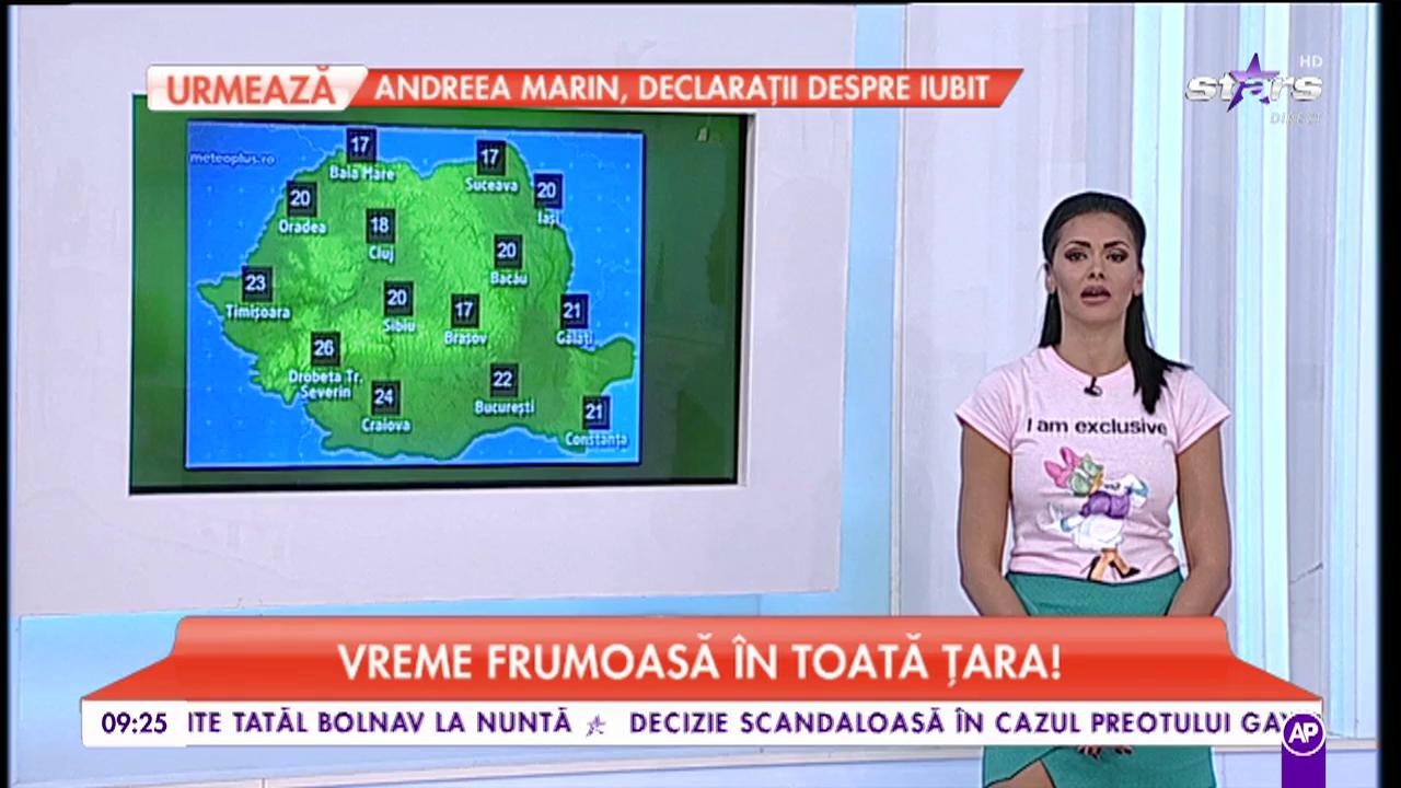 Vreme frumoasă &icirc;n toată țara. Maximele ajung p&acirc;nă la 26&deg;C