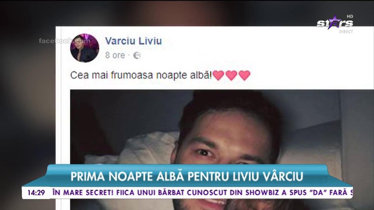 Prima noapte albă pentru Liviu V&acirc;rciu. Artistul s-a pozat cu fetița lui