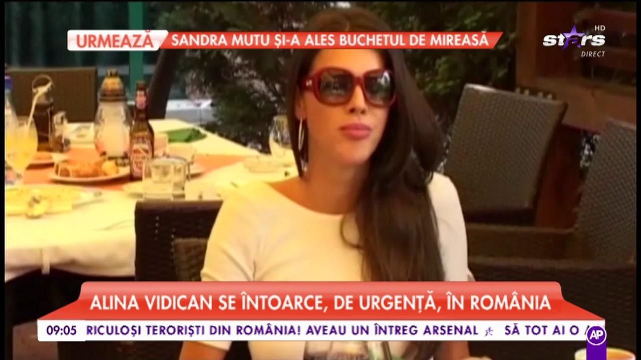 Alina Vidican se &icirc;ntoarce, de urgență, &icirc;n Rom&acirc;nia! Motivul principal este Cristi Borcea