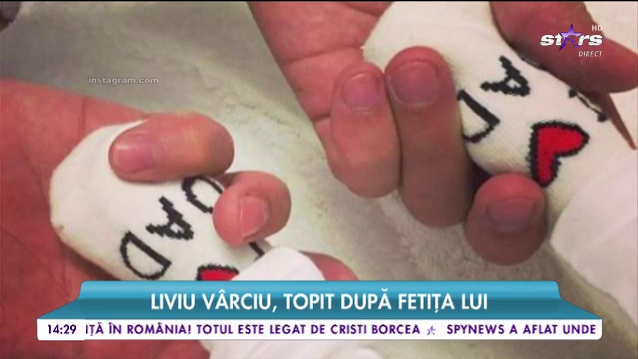 Liviu V&acirc;rciu, topit după fetița lui, Anastasia e deja vedetă pe online