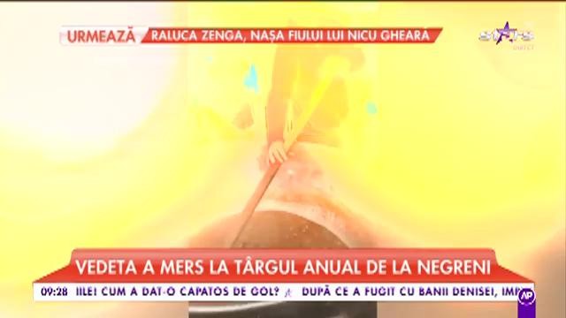 Laura Cosoi, printre tarabe și negustori! Blondina a dat casele de modă pe un t&acirc;rg de la poalele munților