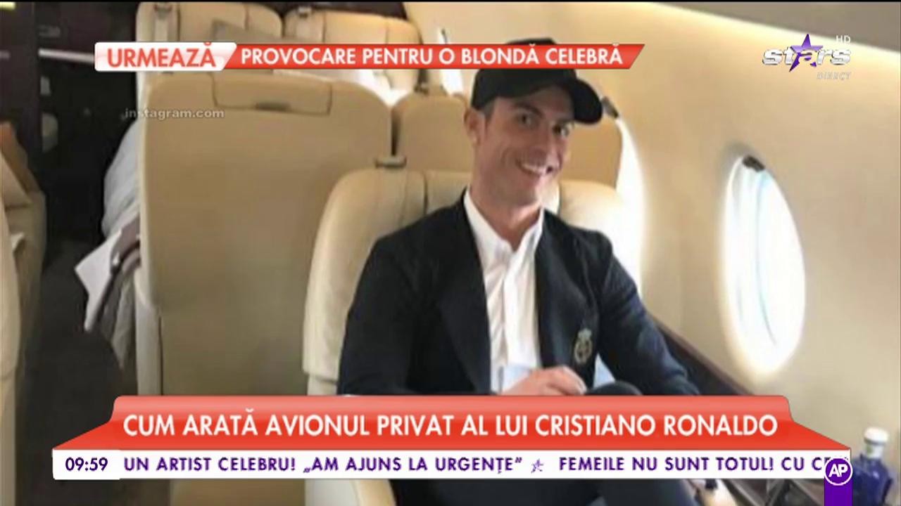 Cum arată avionul privat al lui Cristiano Ronaldo