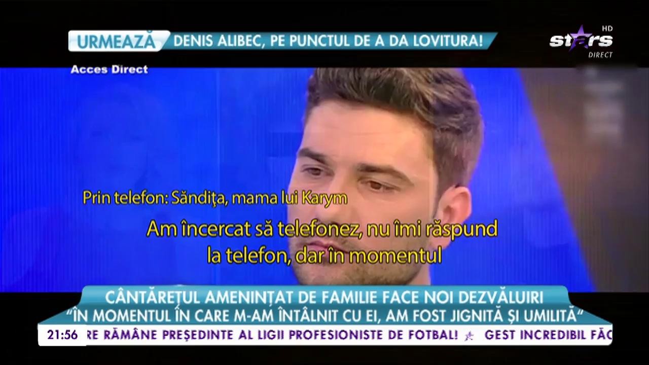 C&acirc;ntărețul amenințat de familie: &rdquo;Consider că nu le-am făcut niciun rău&rdquo;