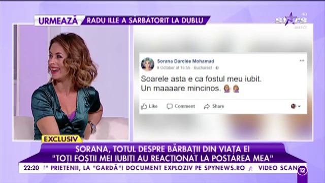 Sorana, totul despre bărbații din viața ei: &rdquo;&Icirc;ntotdeauna am pl&acirc;ns c&acirc;nd am spus stop unei relații&rdquo;