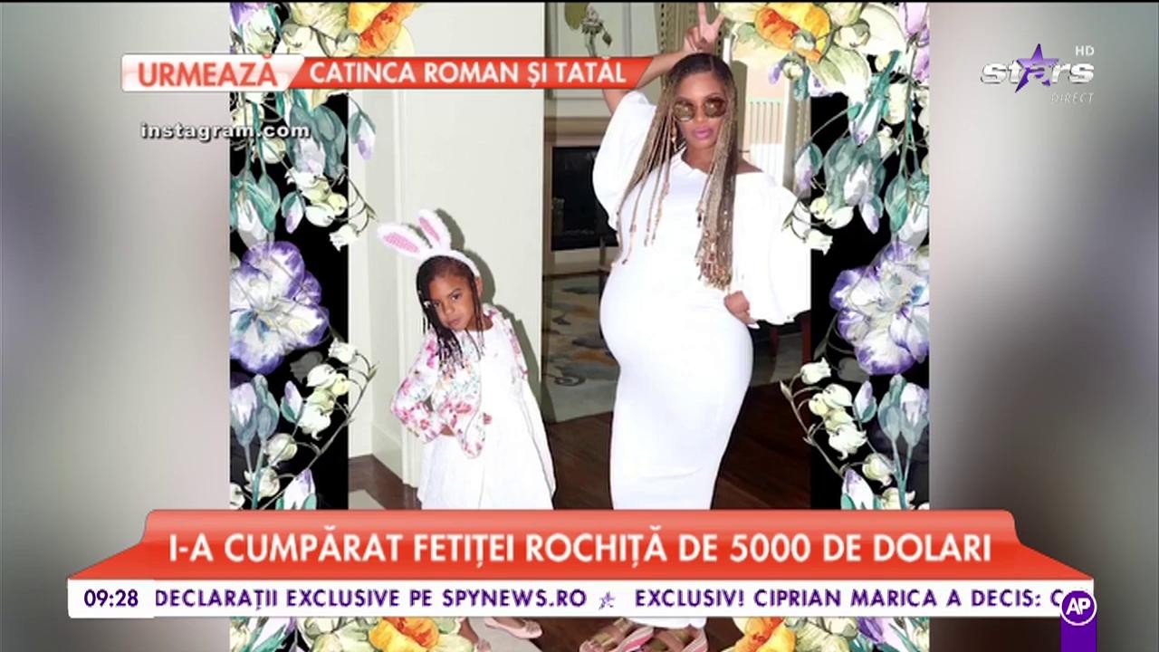Beyonce, aroganță de star. I-a cumpărat fetiței rochiță de 5000 de dolari