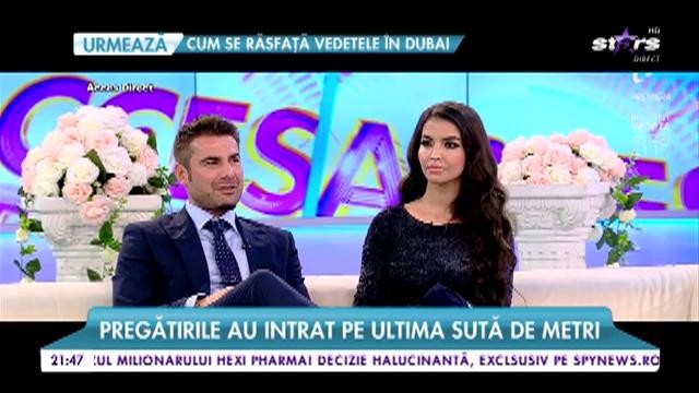 Sandra şi Adrian Mutu, emoții &icirc;nainte de nuntă