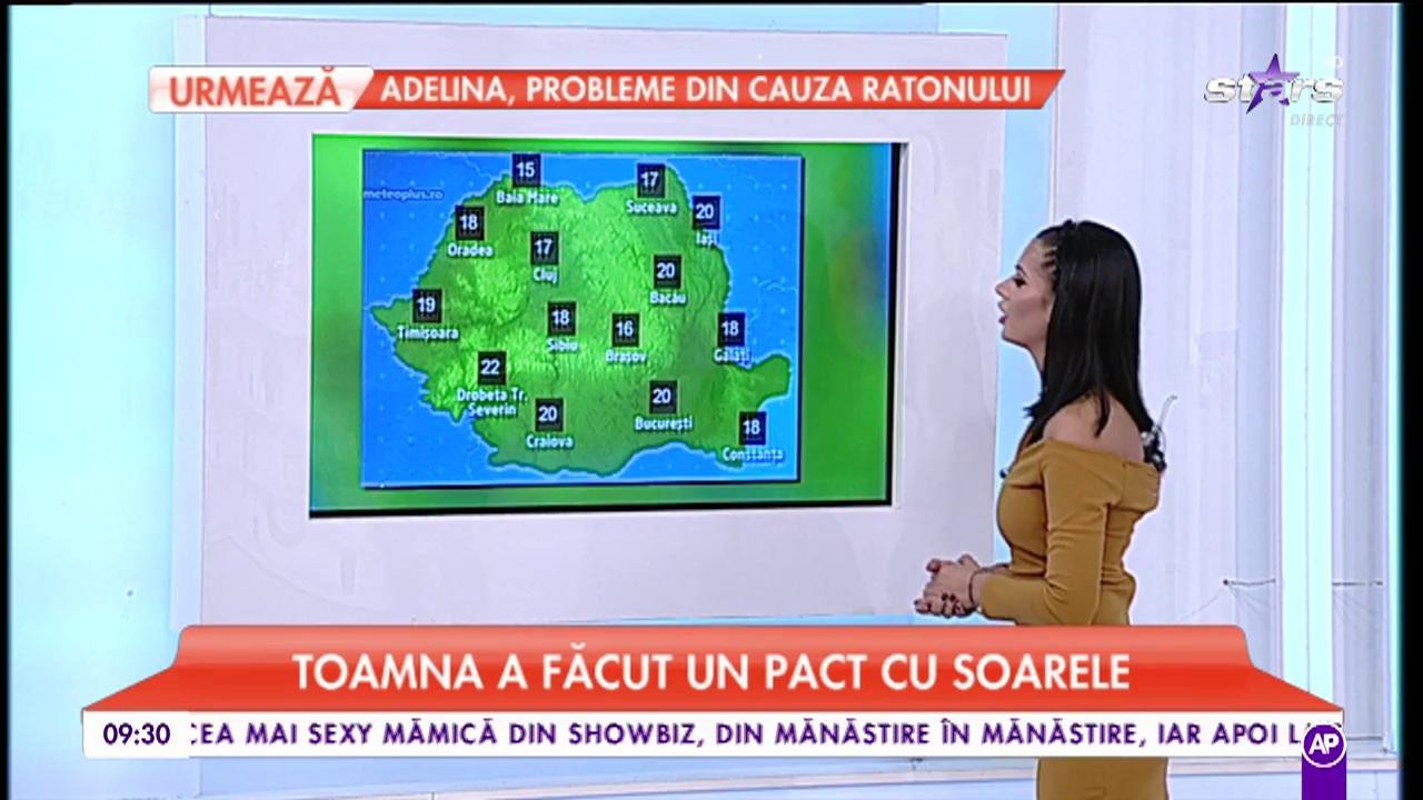Toamna a făcut un pact cu soarele. Maximele urcă &icirc;n termomentre p&acirc;nă la 22&deg;C