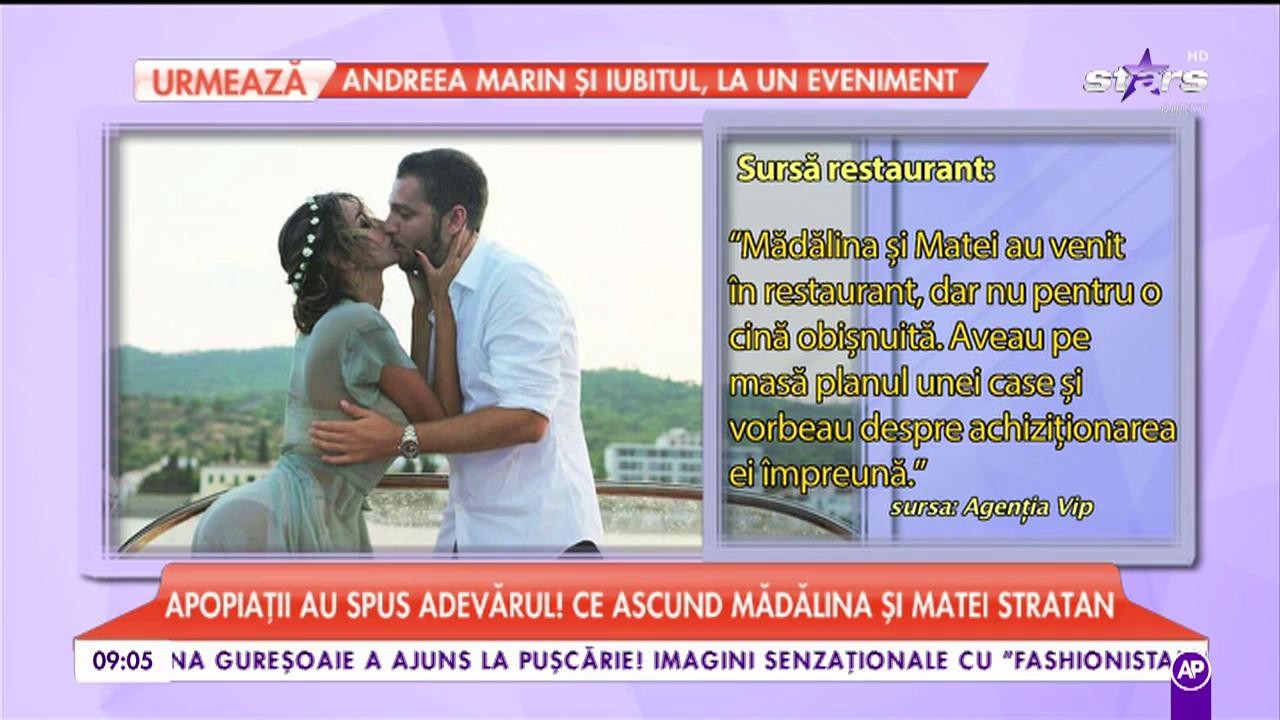 Mădălina Ghenea &icirc;l pune la punct pe Matei Stratan?