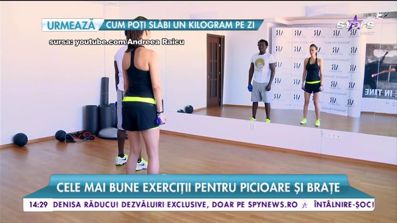 &Icirc;n sala de fitness cu Andreea Raicu