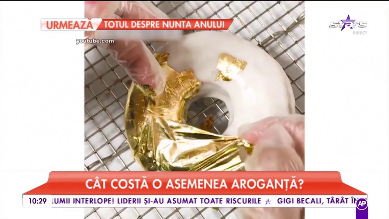 C&acirc;t costă cea mai scumpă gogoașă din lume. Este poleită cu aur