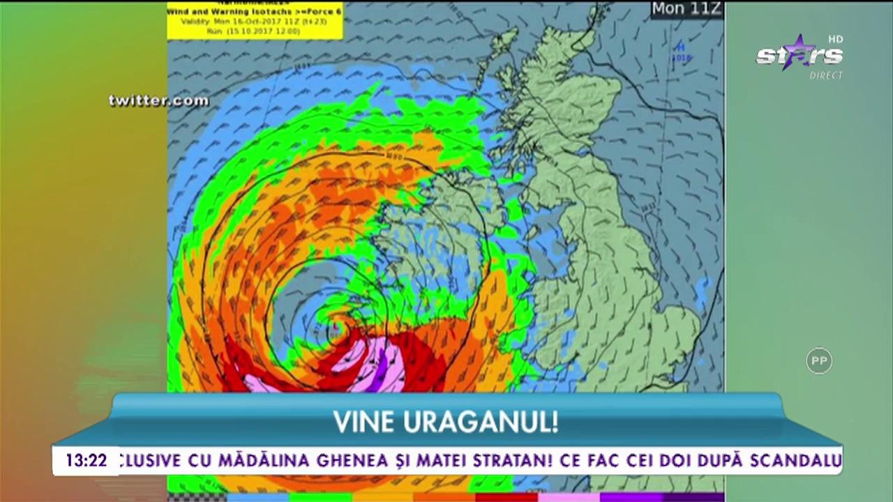 Uraganul Ophelia ajunge &icirc;n Europa, autorităţile irlandeze sunt &icirc;n alertă