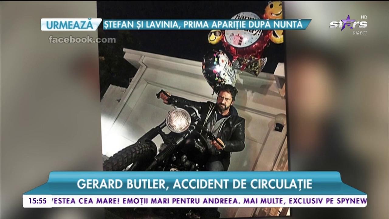 Gerard Butler a suferit un accident grav de circulaţie!