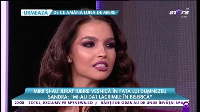 Sandra:&bdquo;Mi-au dat lacrimile &icirc;n biserică, iar seara, la restaurant, Delia mi-a c&acirc;ntat piesa preferată&rdquo;